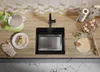 PRIMAGRAN Unterbauspüle Granit Alles Schwarz 46x44cm, Produktbild-Vorschau 7