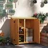 Outsunny Gartenschrank Holz Geräteschrank Geräteschuppen Produktbild-Vorschau 2