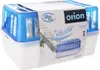 A product shot of a dehumidifier with its packaging. Podgląd zdjęcia produktu