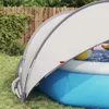 vidaXL Cupola per piscina grigio e arancione 405 x 405 x Anteprima dell’immagine prodotto 5