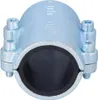 A close-up studio shot of a pipe repair clamp. Produktbild-Vorschau