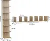 Nástěnná police - 155 cm - dub Torro - 7 přihrádek - do Náhled obrázku produktu 4