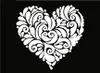 Henna Tattoo Schablone Airbrush Stencil Selbstklebend Herz Produktbild-Vorschau 2