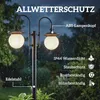 Outsunny zonne-energie lantaarn met voet, 182 cm, hoogte Productafbeelding-voorbeeld 9