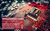 Close-up of a computer motherboard with glowing red circuitry and text overlays. Náhled obrázku produktu