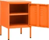 vidaXL Noční stolek oranžový 35x35x51 cm Ocel Náhled obrázku produktu 4