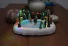 LED Weihnachts Dorf Szene Eisbahn - 32 x 24 cm - Produktbild-Vorschau 3