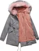ASKSA Damen Winterparka Lang Wintermantel mit Kapuze Produktbild-Vorschau 2