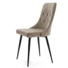 A single, upholstered chair with a diamond-stitched back and four black legs, presented against a white background. Produktbild-Vorschau