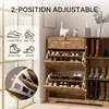 Schoenenkast BEALIFE, 100x30x102 cm, met 2 klepdeurtjes, Productafbeelding-voorbeeld 3