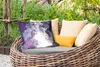 MuchoWow® Outdoor Kissen - Graue und violette Geometrie - Produktbild-Vorschau 3