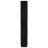 Bücherregal/Raumteiler Schwarz 80x25x163,5 cm Massivholz Produktbild-Vorschau 4