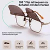 MODFU Polarisierter Sonnenbrillen Aufsatz, Clip-On Produktbild-Vorschau 5
