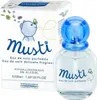 A product shot of a baby's perfume bottle and its packaging. Podgląd zdjęcia produktu