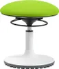 A close-up studio shot of a lime green adjustable stool. Produktbild-Vorschau