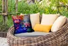 MuchoWow® Outdoor Kissen - Malerei - Seerose - Ölfarbe - Produktbild-Vorschau 3