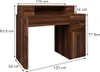 Scrivania Vicco Neria Rovere rustico 120 x 50 cm, Model Anteprima dell’immagine prodotto 3
