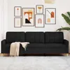 vidaXL 3-osobowa sofa czarna 210 cm tkanina Podgląd zdjęcia produktu 2