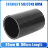 60mm ID Noir Droit Silicone Coupleur Tuyau Intercooler Tube Voir les images du produit 1