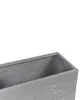 BELIANI Blumentopf Grau 50 x 23 x 24 cm Lehm-Faser-Mischung Produktbild-Vorschau 5