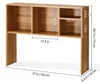 VEVOR Schreibtisch Bücherregal 94 x 24 x 73 cm Produktbild-Vorschau 7