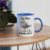 Sei eine Möwe Scheiss drauf Böse Möwe Tasse Blau - Lustiges Produktbild-Vorschau 4