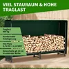 TTL GARDEN Kaminholzregal M 200x36x116cm Schwarz mit Produktbild-Vorschau 7