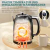 HOMCOM Wasserkocher Toaster Set 1,7L Edelstahl Wasserkocher Produktbild-Vorschau 5