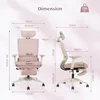 FLEXISPOT Foldex Ergonomischer Bürostuhl, klappbarer Produktbild-Vorschau 6