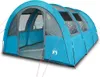 vidaXL Tunnelzelt 4 Personen Blau Wasserdicht Produktbild-Vorschau 1