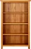 Libreria 4 scomparti 70x22x110 cm in rovere massiccio Anteprima dell’immagine prodotto 1