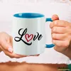 Huuraa Kaffeetasse Love Herz Hearth 330ml Blau Keramik Produktbild-Vorschau 3