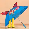 Relaxdays Regenschirm Kinder, 3D Motiv Meerjungfrau, Produktbild-Vorschau 2