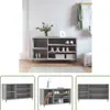 The Living Store Schuhregal Grau Sonoma 102x36x60 cm Produktbild-Vorschau 1