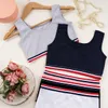 Set da 5 bustier per bambine - a righe - vari colori Anteprima dell’immagine prodotto 3