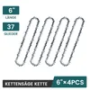 4 Stück Sägekette 1/4" 37TG 1,1mm Kette Motorsägen Produktbild-Vorschau 1