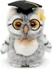 Hibou en peluche avec lunettes 17 cm ECO-FRIENDLY Voir les images du produit 3