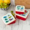 Snack Box 3er Set Road Trip Kunststoff Lunchbox Auto Produktbild-Vorschau 3
