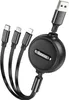 USB multi mobilný telefón rýchle nabíjanie kábel 3v1 pre Náhľad obrázku produktu 1