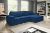 A living room scene with a blue sectional sofa. Produktbild-Vorschau