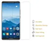 A smartphone screen protector is shown next to a smartphone displaying a mountain landscape wallpaper. Produktbild-Vorschau