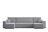 A gray sectional sofa with two corner pieces and a middle section, presented on a white background. Produktbild-Vorschau