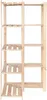 STOLMAK Holzregal Eckregal 83x170x38 cm Kiefernholz Produktbild-Vorschau 7