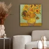 MuchoWow® - Plátno - Slnečnice - Vincent van Gogh, nástenná Náhľad obrázku produktu 5