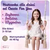 Create for you® - Drewniana Huśtawka dla Dzieci z Liną Podgląd zdjęcia produktu 2