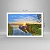 Poster - Poster ohne Rahmen - See Boot Wasser - 91,5x61 cm Produktbild-Vorschau 4