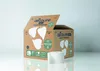 A cardboard box of toilet paper with one roll in front of it. Produktbild-Vorschau