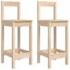 Two wooden bar stools are shown side-by-side against a white background. Produktbild-Vorschau