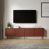 Mornago - Meuble TV, 200x42x60h cm Marron Terracotta, une Voir les images du produit 1