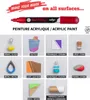 Darwi 6x Universalmarker Acrylfarbe, extrafeine Spitze Produktbild-Vorschau 6